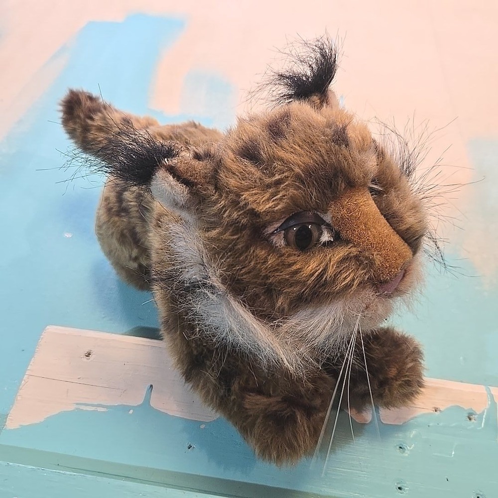 VTG Ranger Rex Forest Friends Leanna Lynx Plush 12in Jointed 2000 Korea‎ Cat Tag